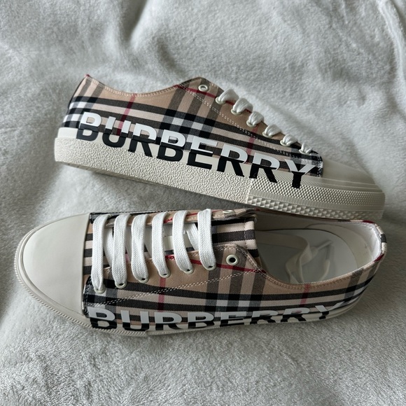 Burberry Checkered Canvas Sneakers - Picture 1 of 6